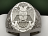 Masonic luxury ring